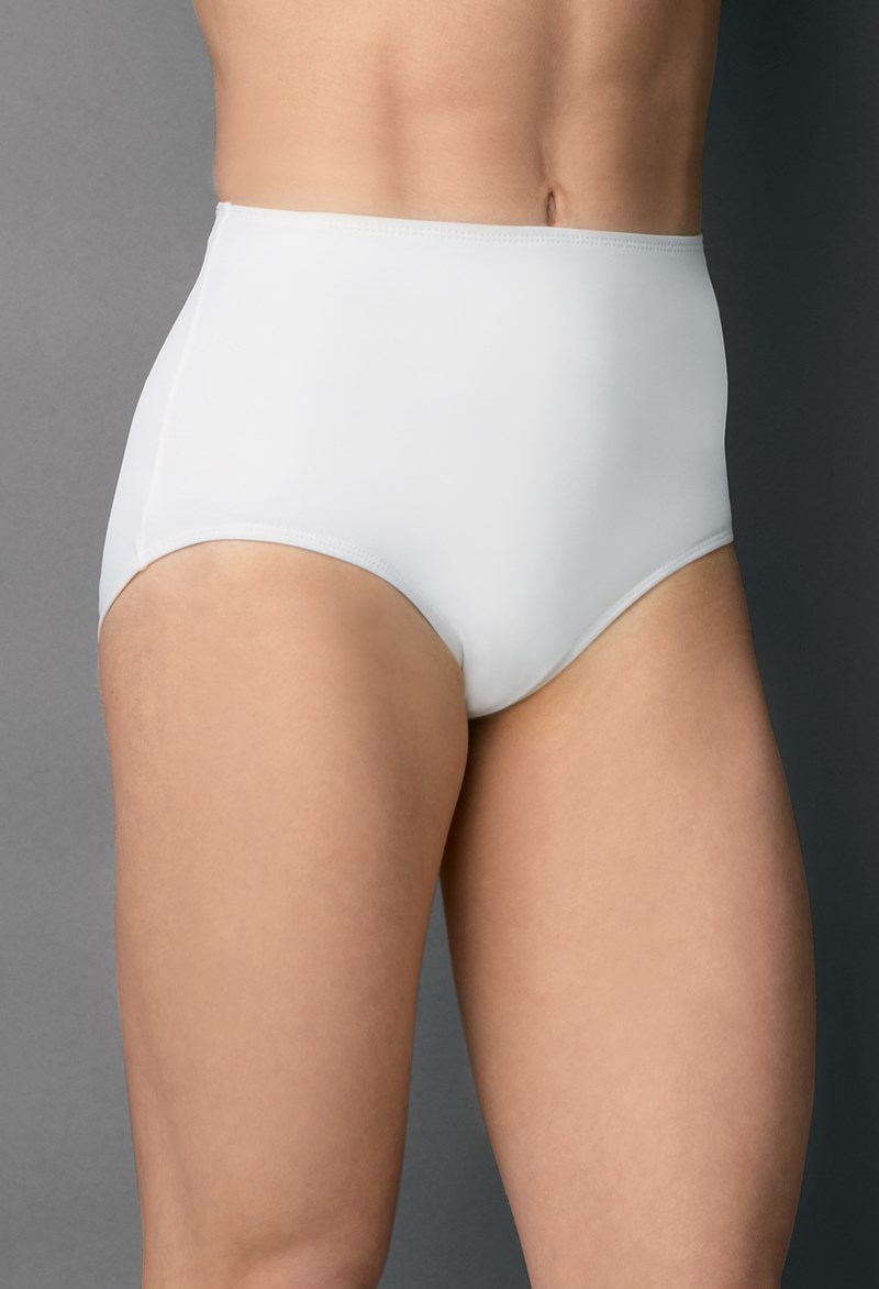 Dance Accessories - Basic Dance Briefs - White - Small Adult - MT200