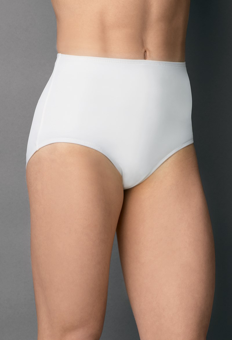 Dance Accessories - Basic Dance Briefs - White - Medium Child - MT200