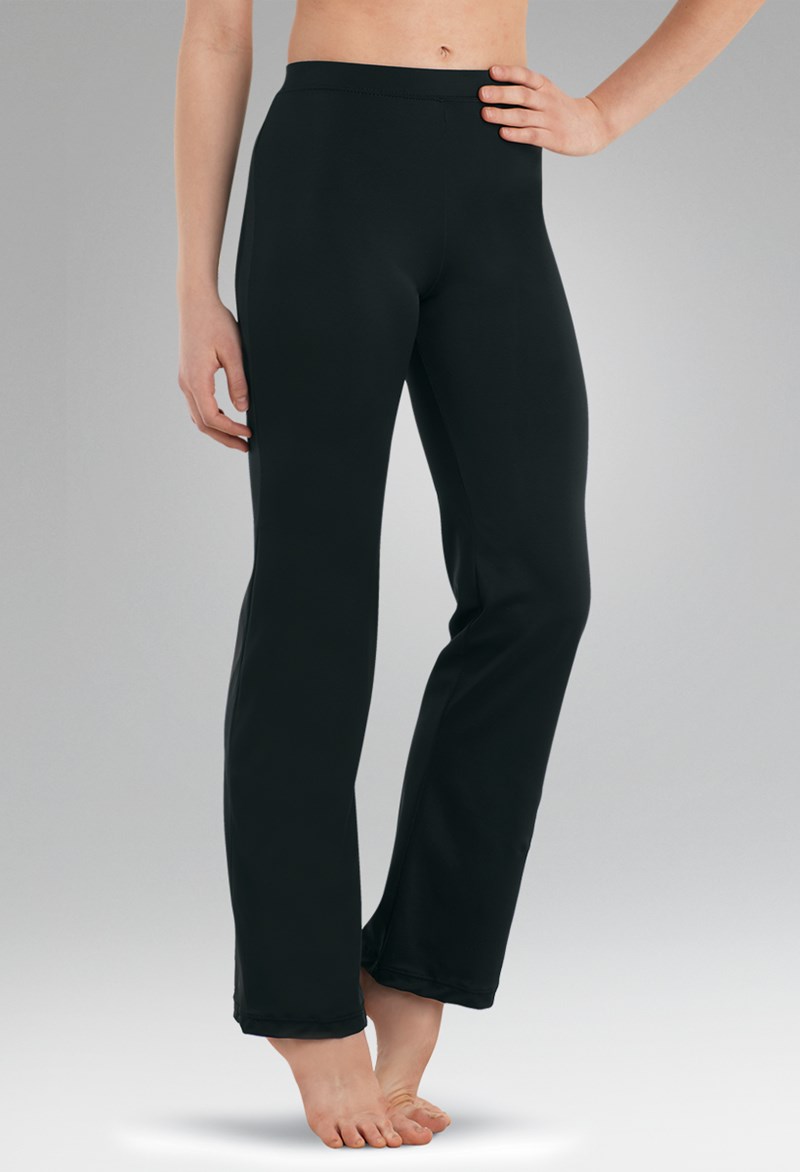 Dance Pants - Bootcut Jazz Pants - Black - Large Adult - MT2215N