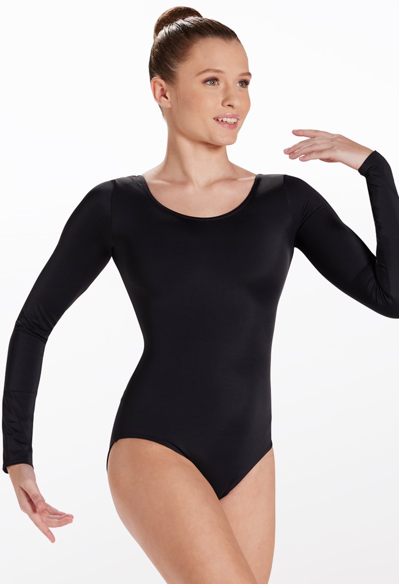 Long Sleeve Scoop Neck Leotard