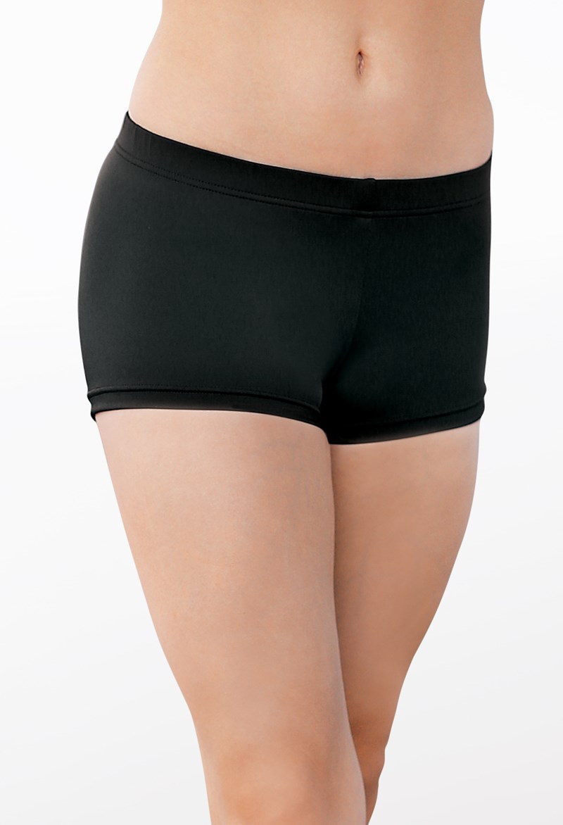 Dance Shorts - Classic Booty Shorts - Black - Medium Adult - MT2544