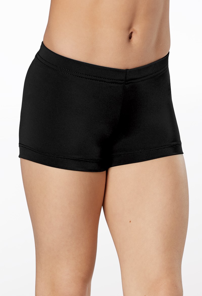 Dance Shorts - Mid Length Shorts - Black - Extra Small Adult - MT2764