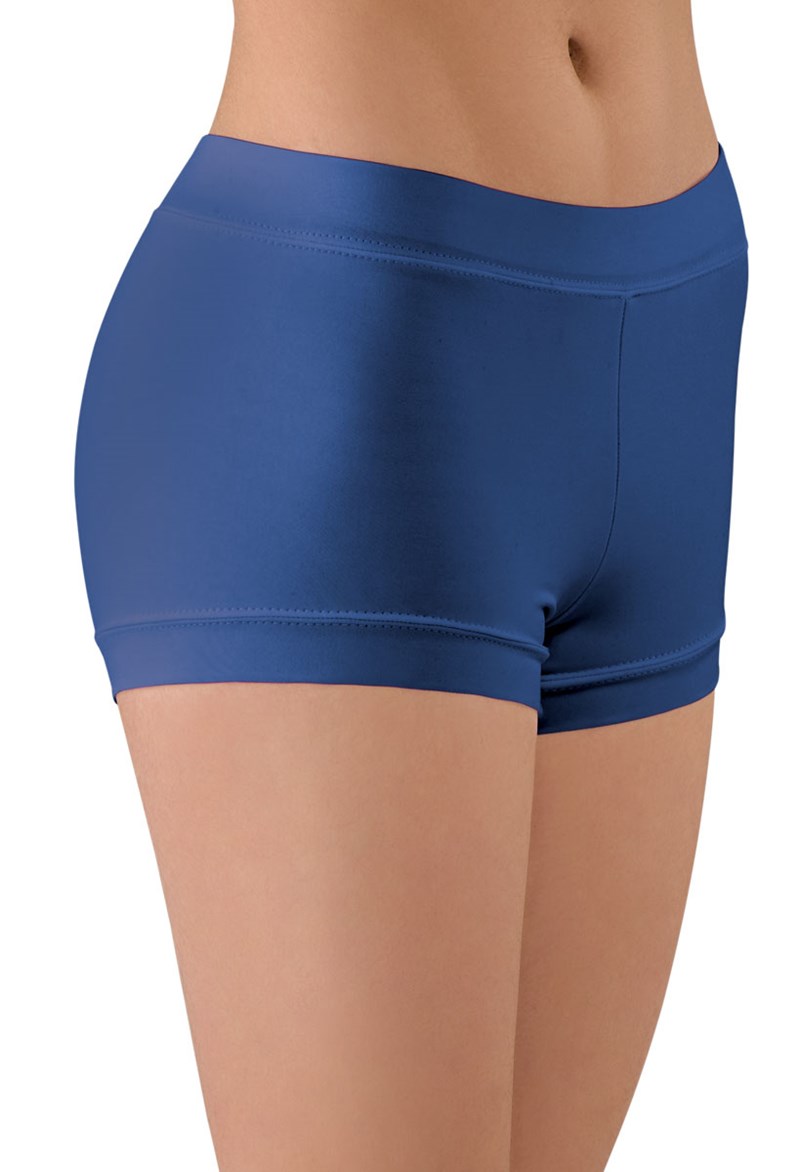 Dance Shorts - Banded Bottom Booty Shorts - Navy - Medium Adult - MT2893