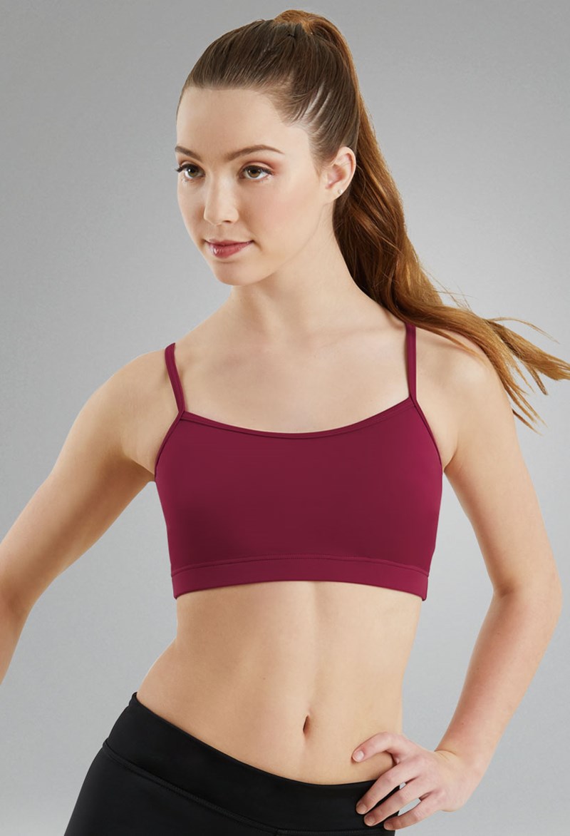 Dance Tops - Camisole Bra Top - Black Cherry - Extra Small Adult - MT3477