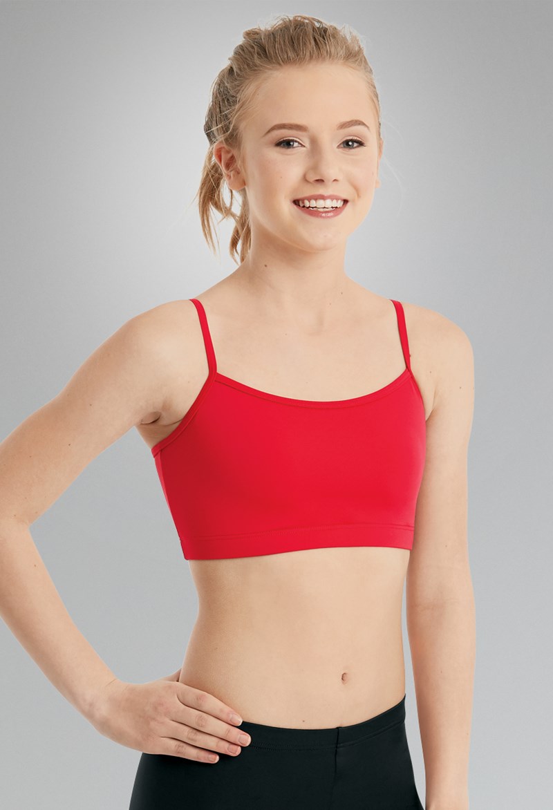 Dance Tops - Camisole Bra Top - Red - Intermediate Child - MT3477