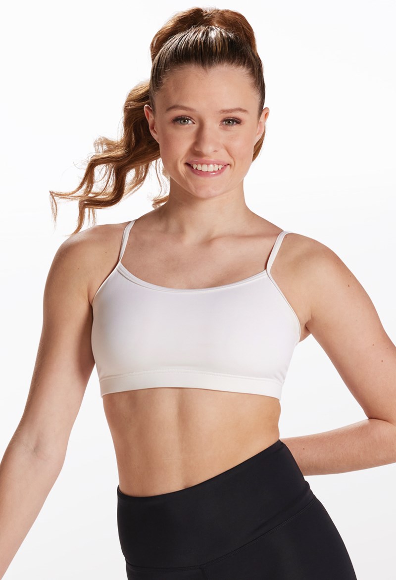 Dance Tops - Camisole Bra Top - White - Small Adult - MT3477