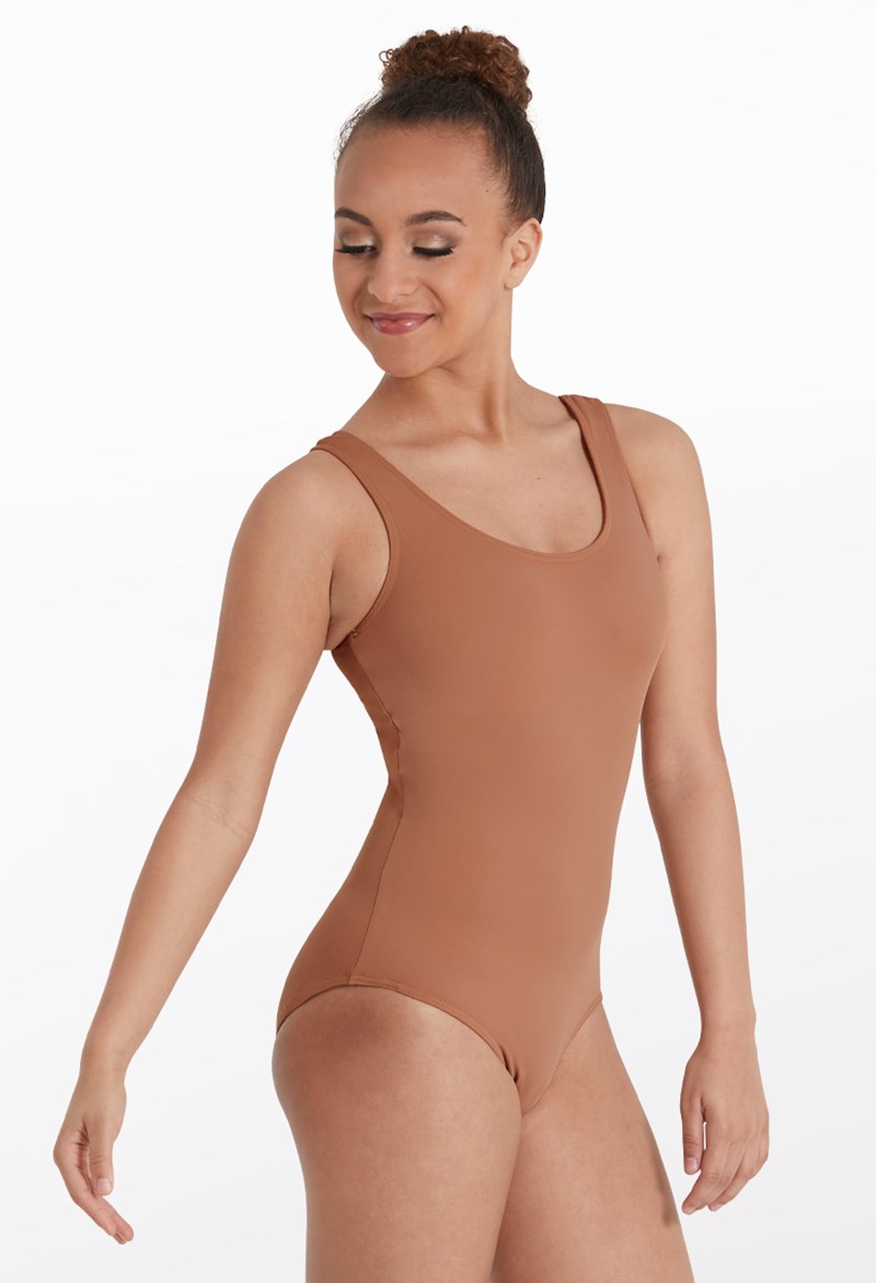 Dance Leotards - Classic Tank Leotard - WARM SAND - Large Child - MT7491N