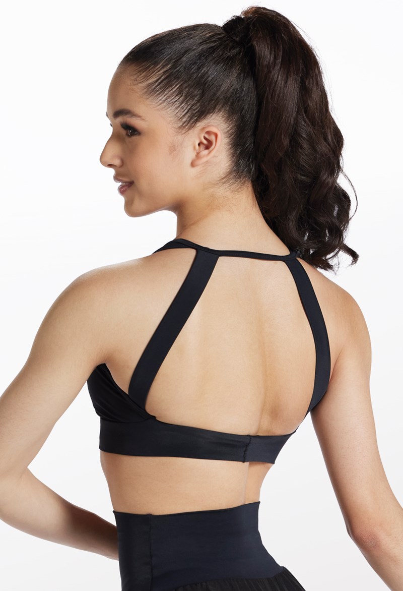 Dance Tops - Open Back Bra Top - Black - Small Adult - MT7747