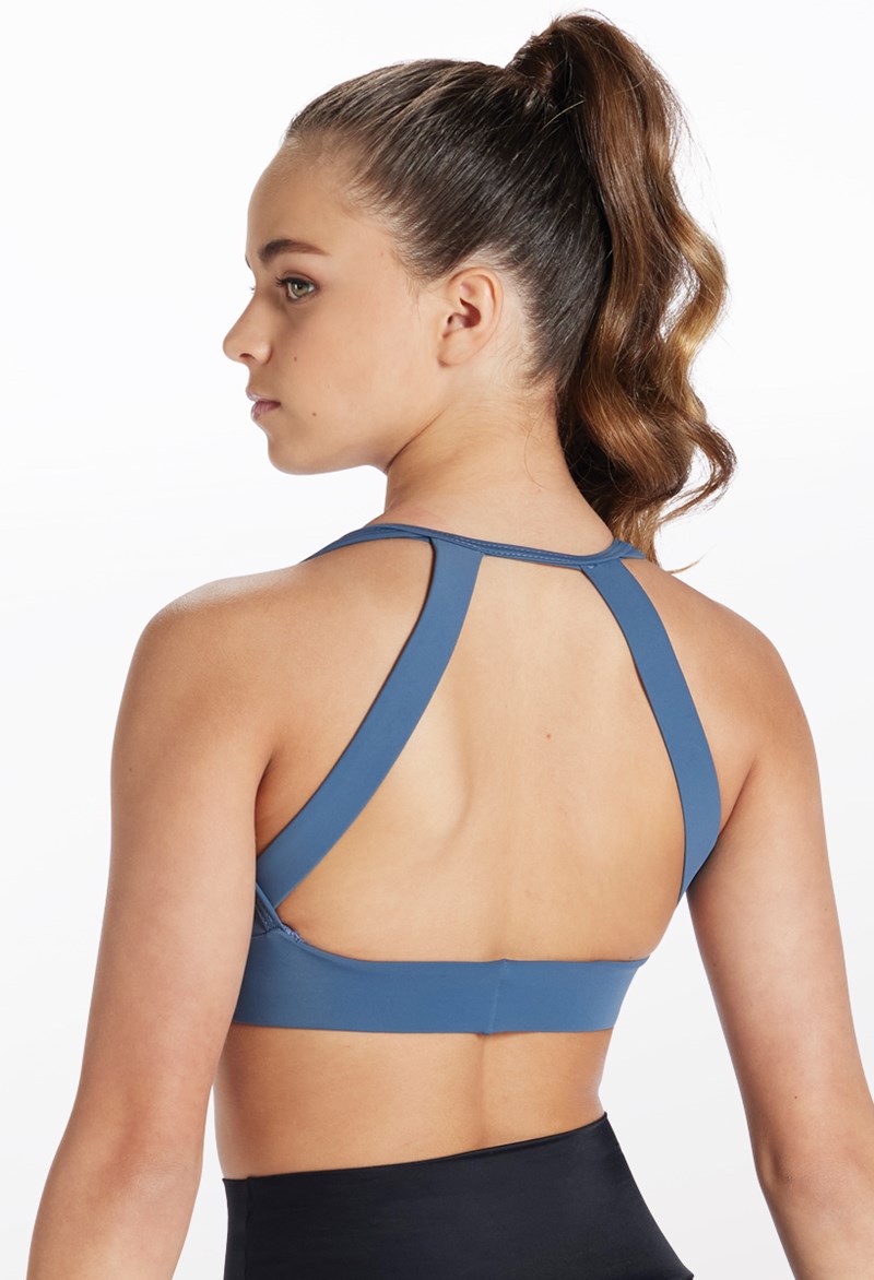 Dance Tops - Open Back Bra Top - INDIGO - Extra Small Adult - MT7747