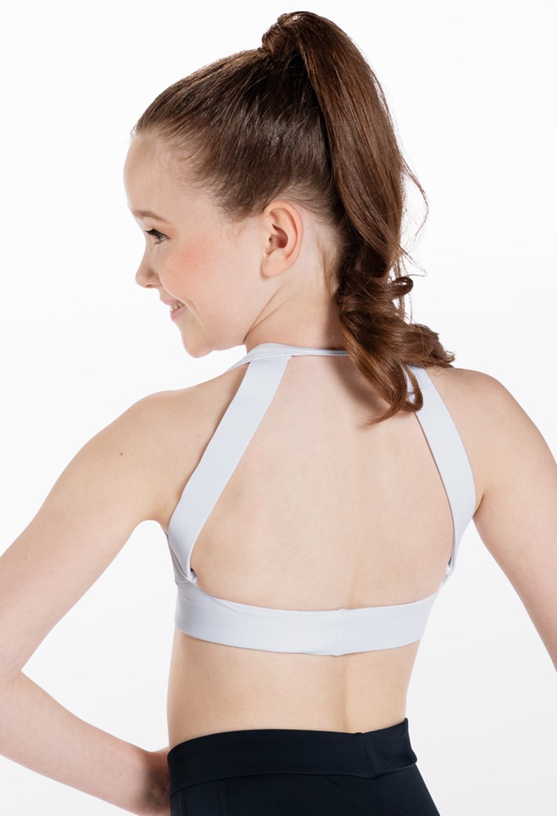 Dance Tops - Open Back Bra Top - White - Extra Small Adult - MT7747