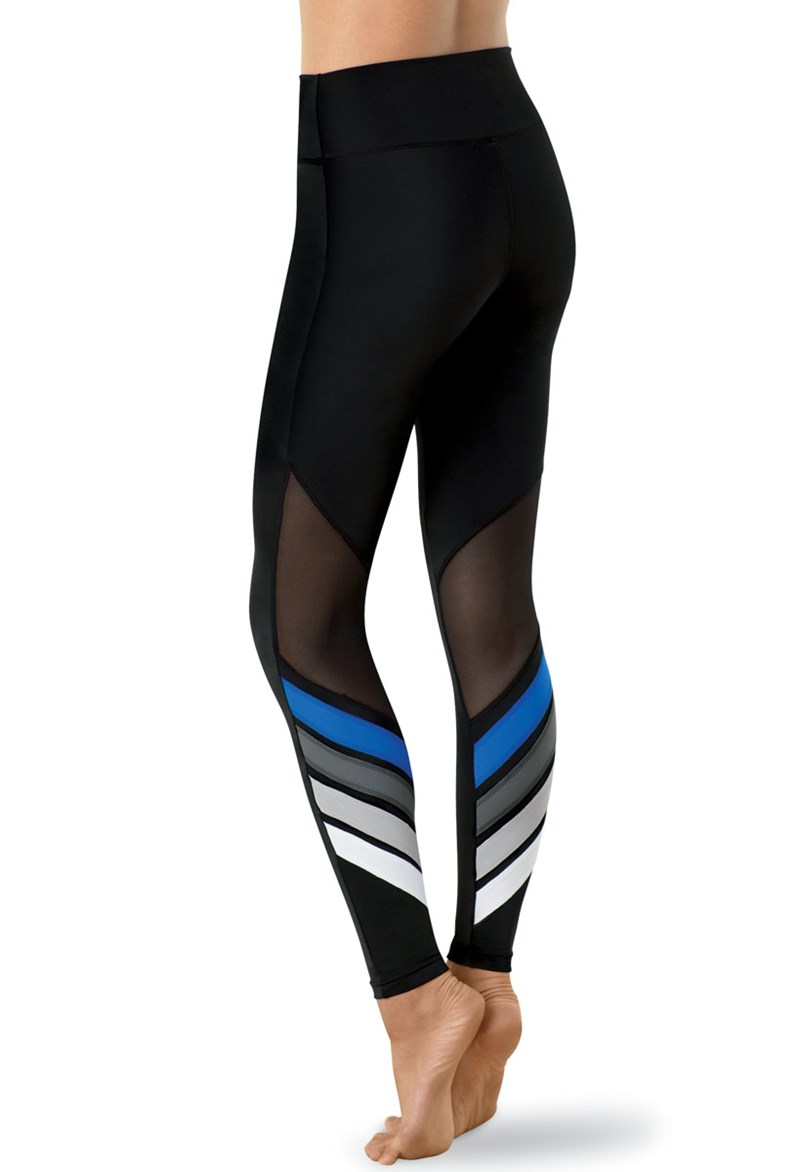 Sporty Mesh Accent Leggings