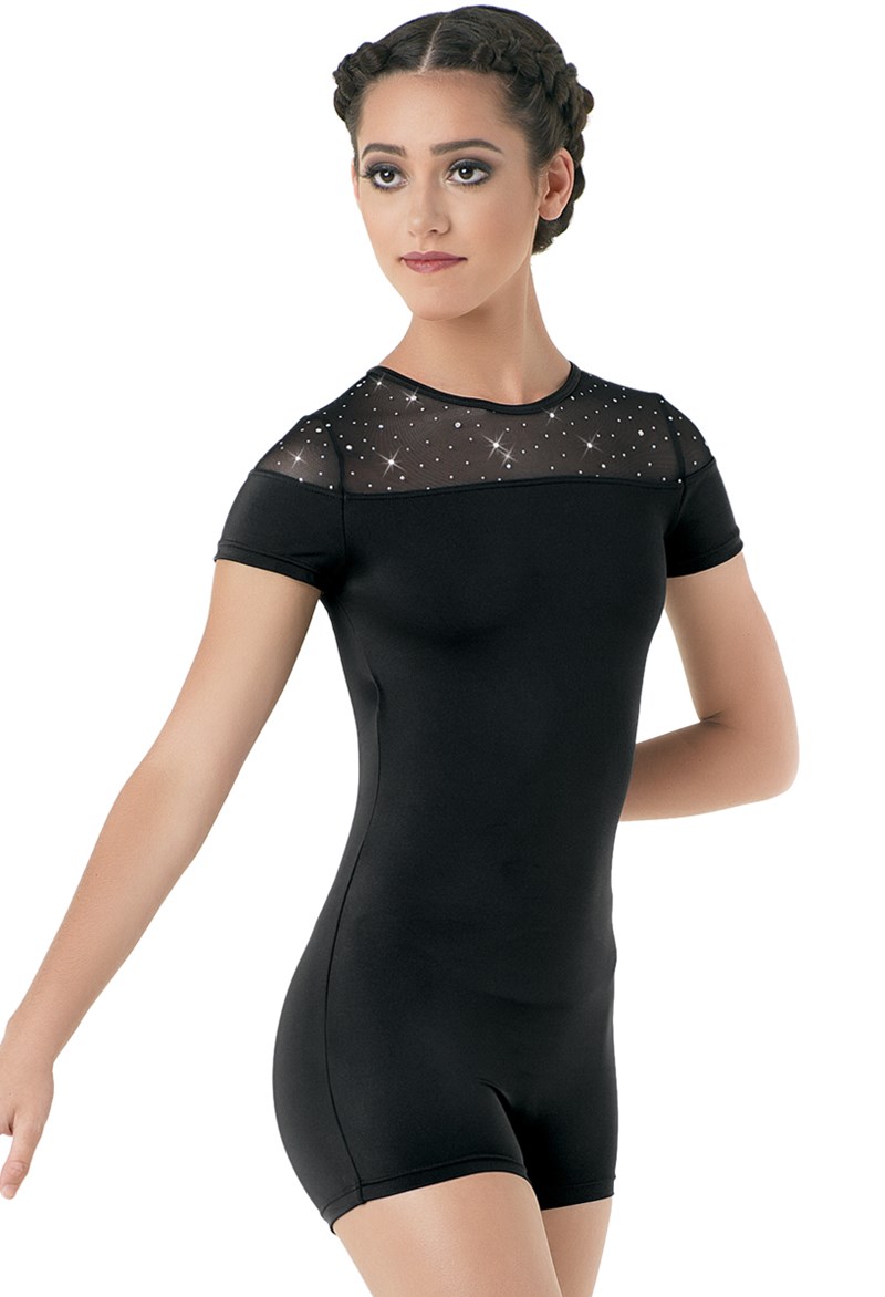 Foil Dot Mesh Biketard