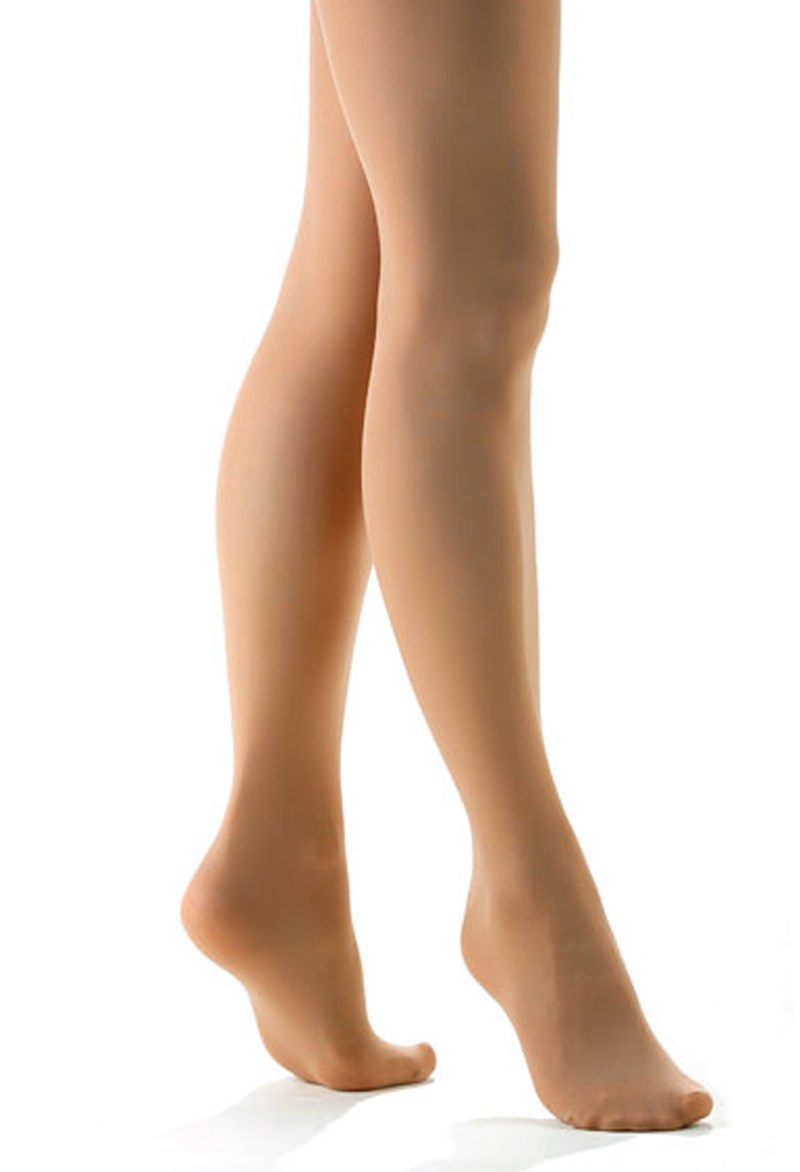 Dance Tights - Capezio Adult Footed Tight - Caramel - Large - N14