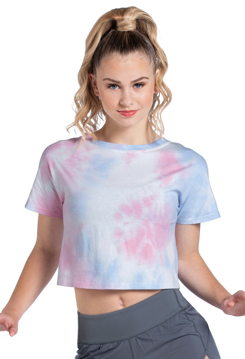 Dance Tops - Tie Back Cropped T-Shirt - Multi - Large Child - NV12122