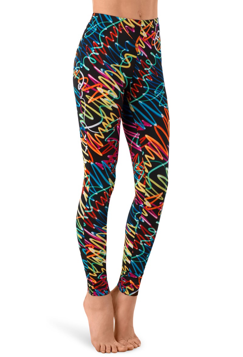 LED Glow Print Leggings