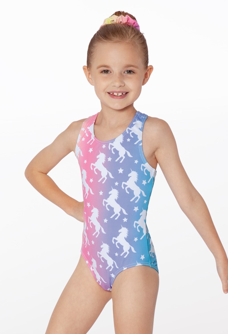 Gymnastic Leotards - Fantasy Prints Leotard - Multi - Extra Large Child - PL12305