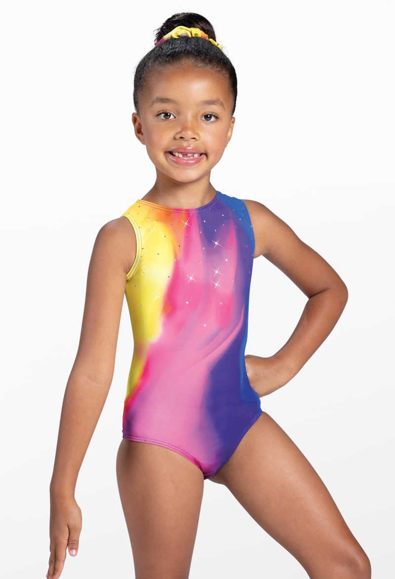 Balera Gymnastic Leotards - Multicolor Flame Print Leotard - Multi - Child - PL12312