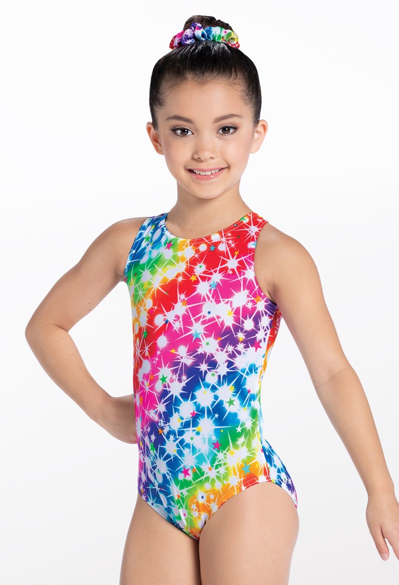 Balera Gymnastic Leotards - Rainbow Star-Print Leotard - STAR DUST - Child - PL8413