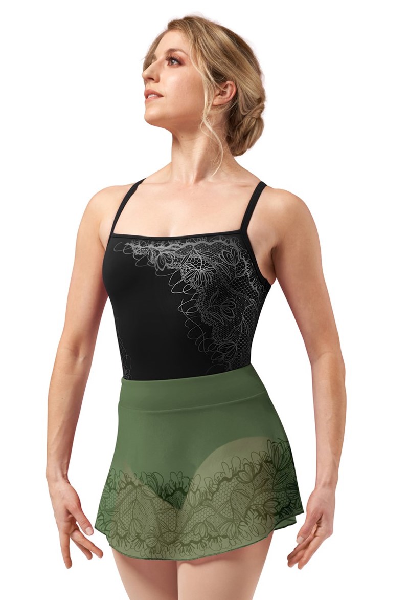 Dance Skirts and Tutus - Bloch Asher Lace Print Skirt - Sage - P - R4141