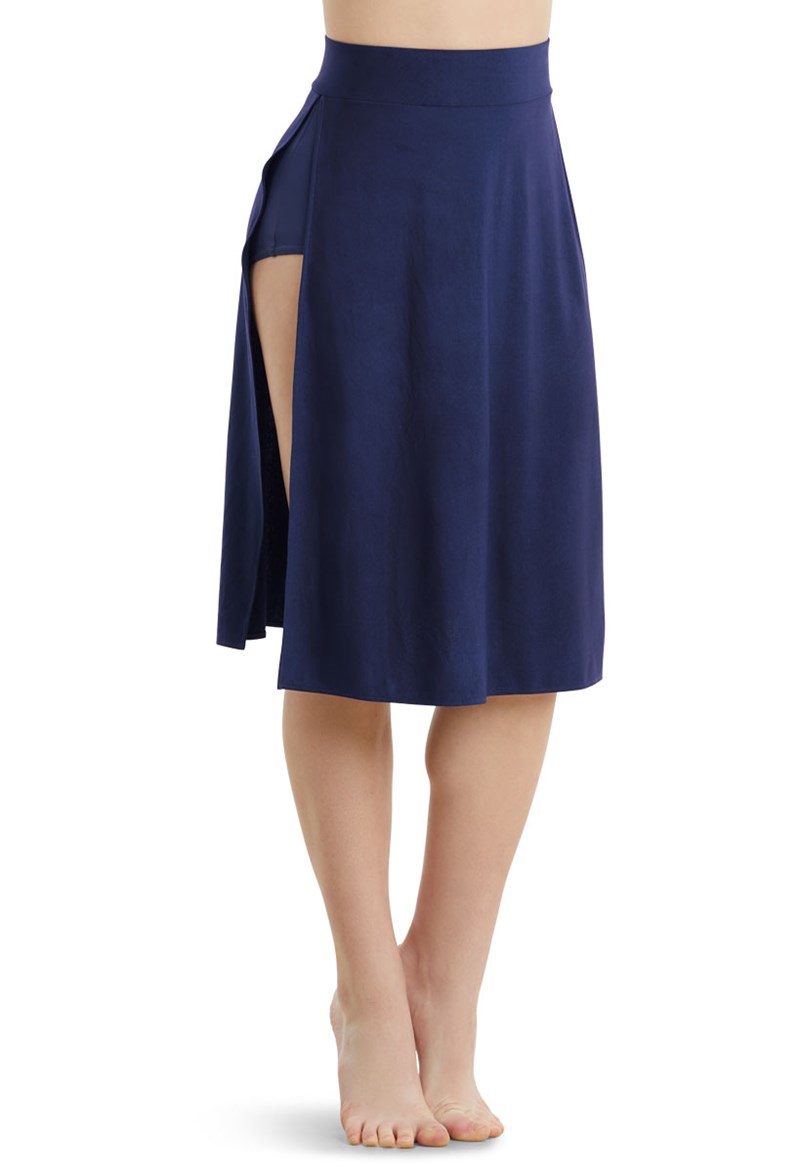 Matte Jersey Panel Skirt