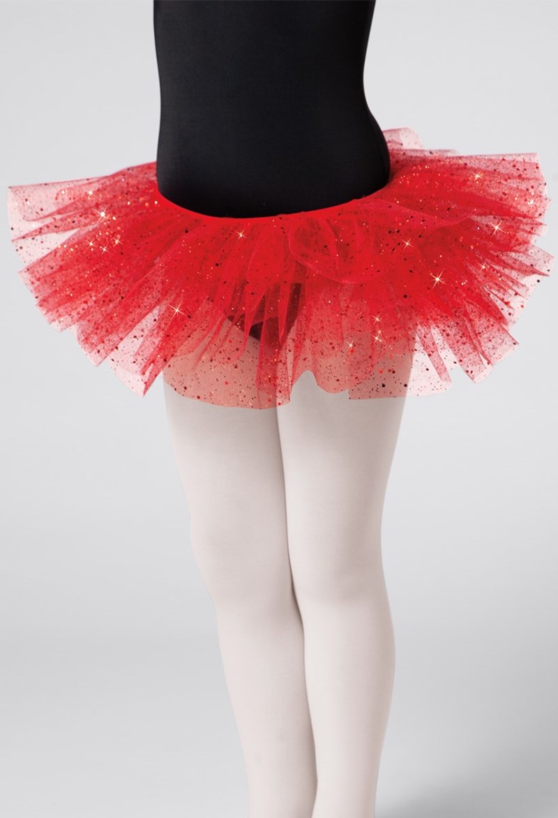 Dance Skirts and Tutus - Confetti Glitter Tutu - Red - XSC/SC - S11847