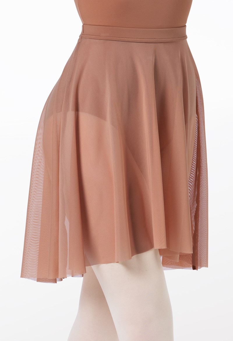 Dance Skirts and Tutus - Mesh Circle Skirt - WARM SAND - Medium Adult - S12073