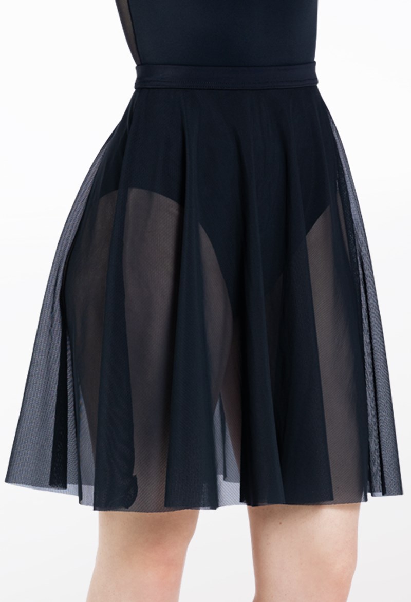 Dance Skirts and Tutus - Power Mesh Circle Skirt - Black - Medium Adult - S12777