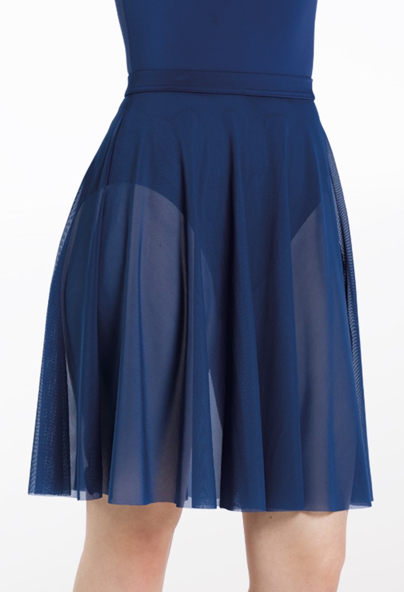 Dance Skirts and Tutus - Power Mesh Circle Skirt - Navy - Large Child - S12777