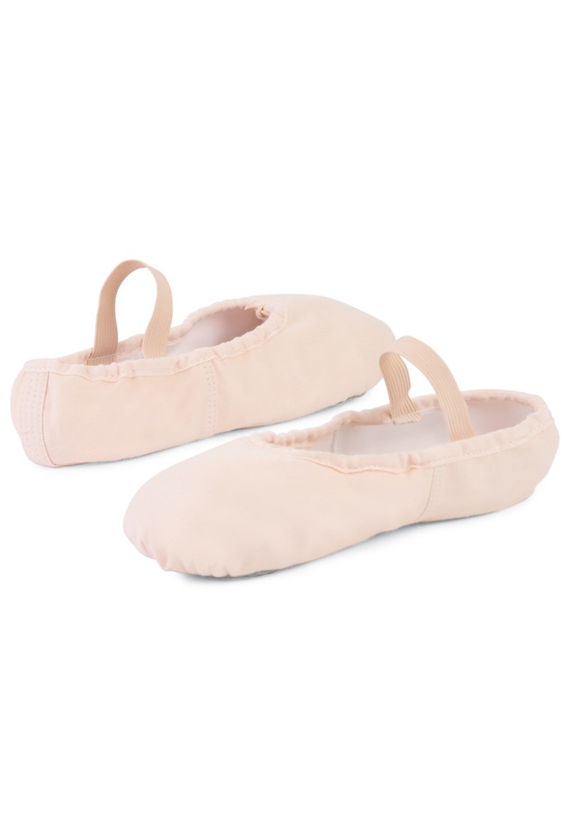 Dance Shoes - Sansha Star Canvas Ballet Shoe - Pink - EM - S14C