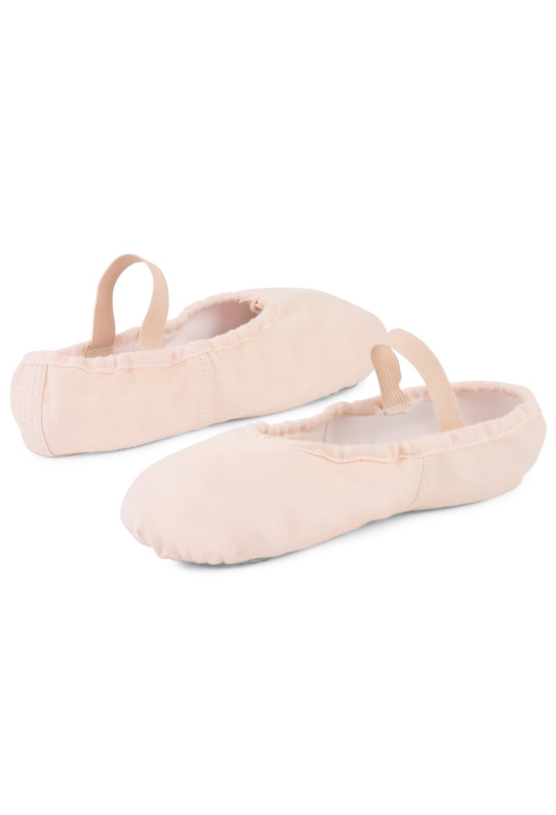 Dance Shoes - Sansha Star Canvas Ballet Shoe - Pink - CM - S14C