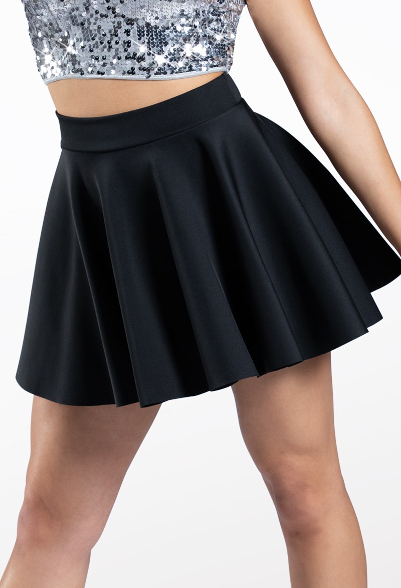 Dance Skirts and Tutus - Neoprene Skater Skirt - Black - Small Adult - S8250