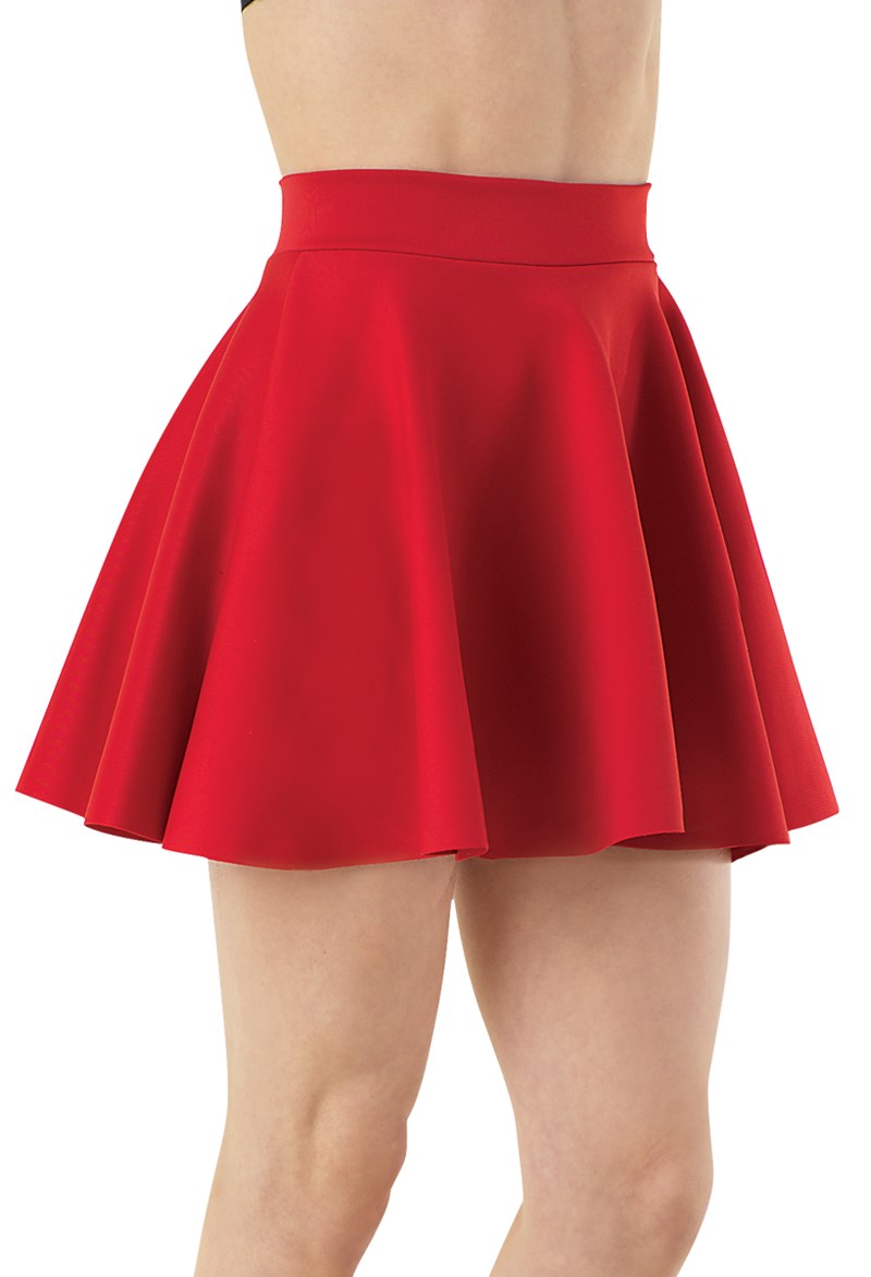 Dance Skirts and Tutus - Neoprene Skater Skirt - Red - Extra Small Child - S8250