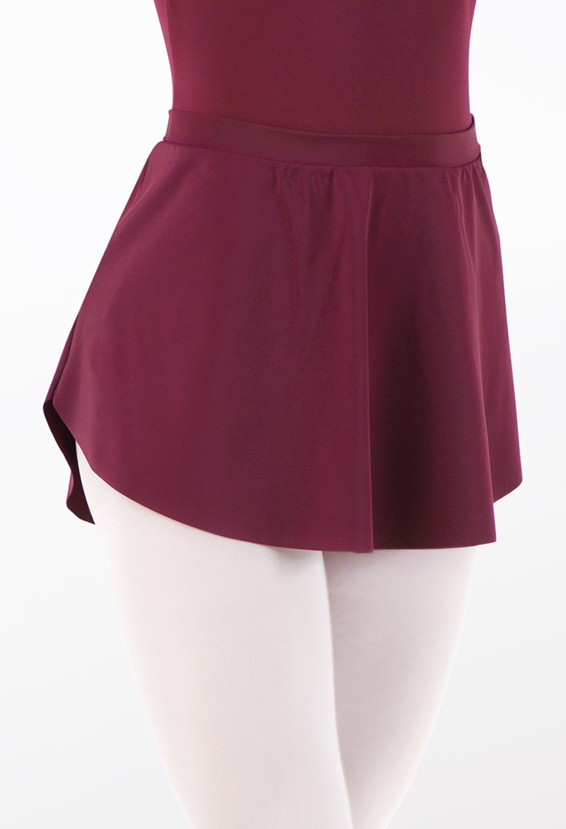 Dance Skirts and Tutus - High-Low Skirt - Black Cherry - Extra Small Adult - S9968