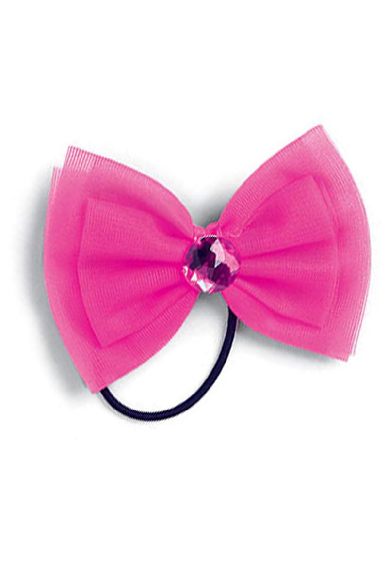 Dance Accessories - Tricot Shoe and Hair Bow - Cerise - OSFA - SA3