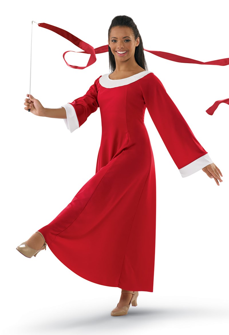 Contrast Accent Worship Dress