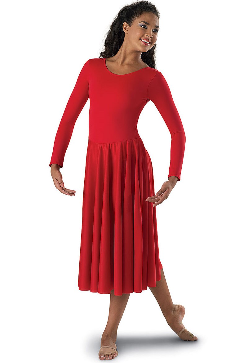Long Sleeve Scoop Neck Dress