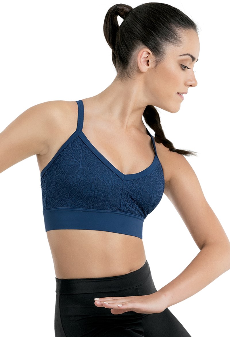 V Neck Lace Camisole Bra Top