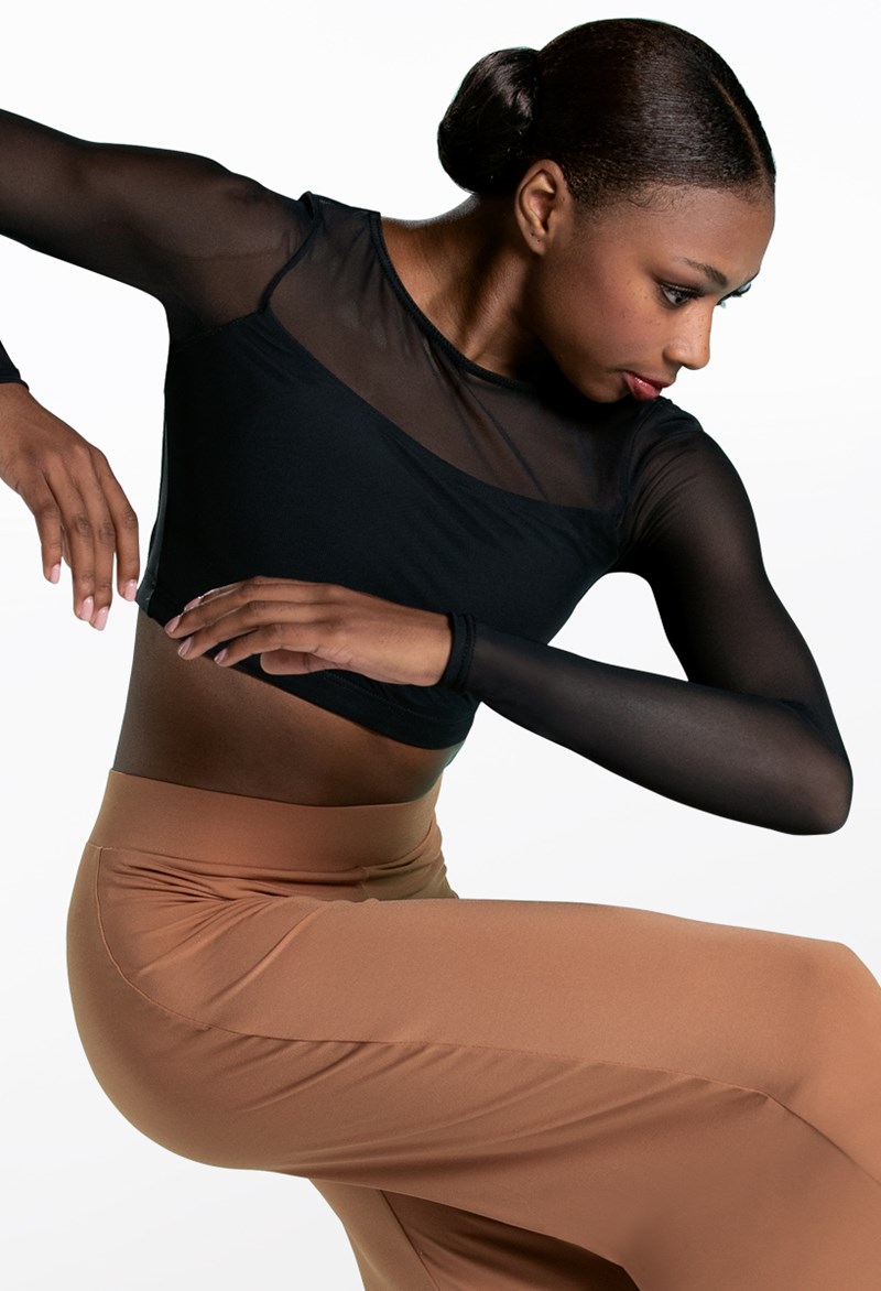 Balera Performance - Long Sleeve Crop Top With Mesh - SM13070