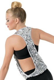 Sequin Racerback Tank