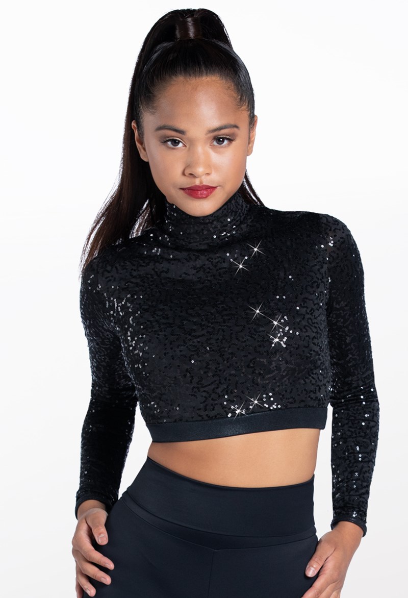 Long Sleeve Sequin Top