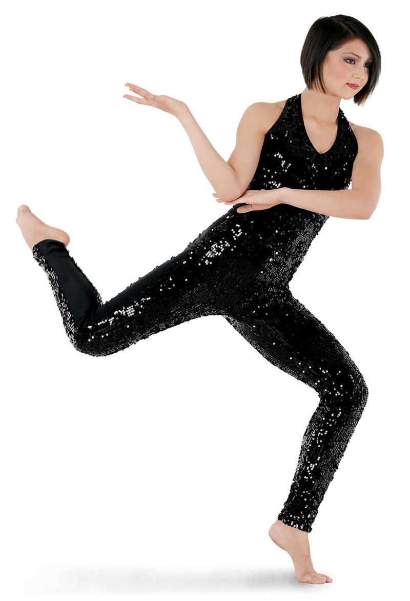 Ultra Sparkle Halter Unitard