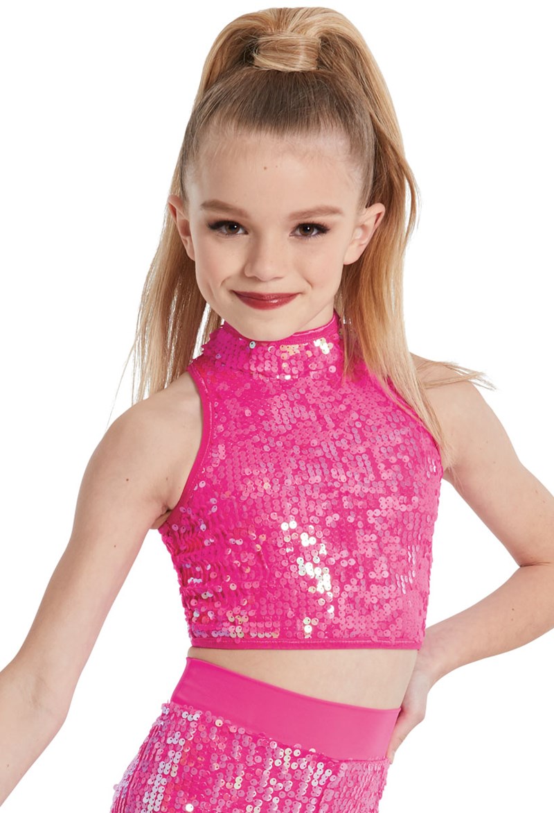 Ultra Sparkle Mock Neck Top