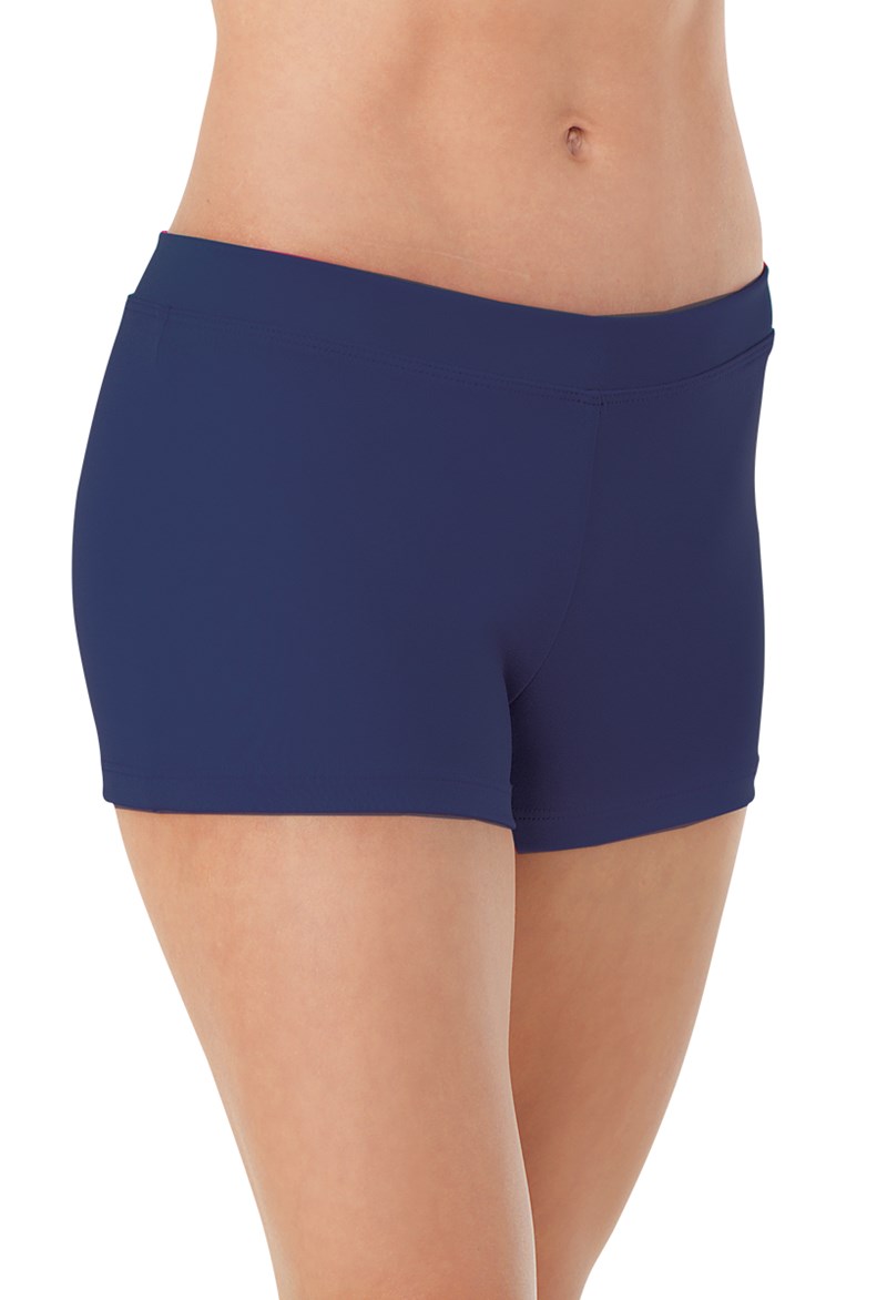 Dance Shorts - Capezio Low Rise Shorts - Navy - Extra Small - TB113