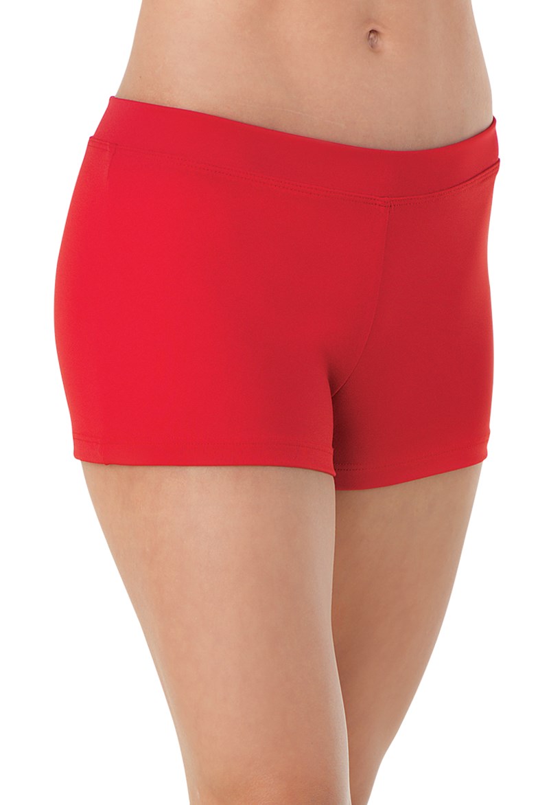 Dance Shorts - Capezio Low Rise Shorts - Red - Large - TB113