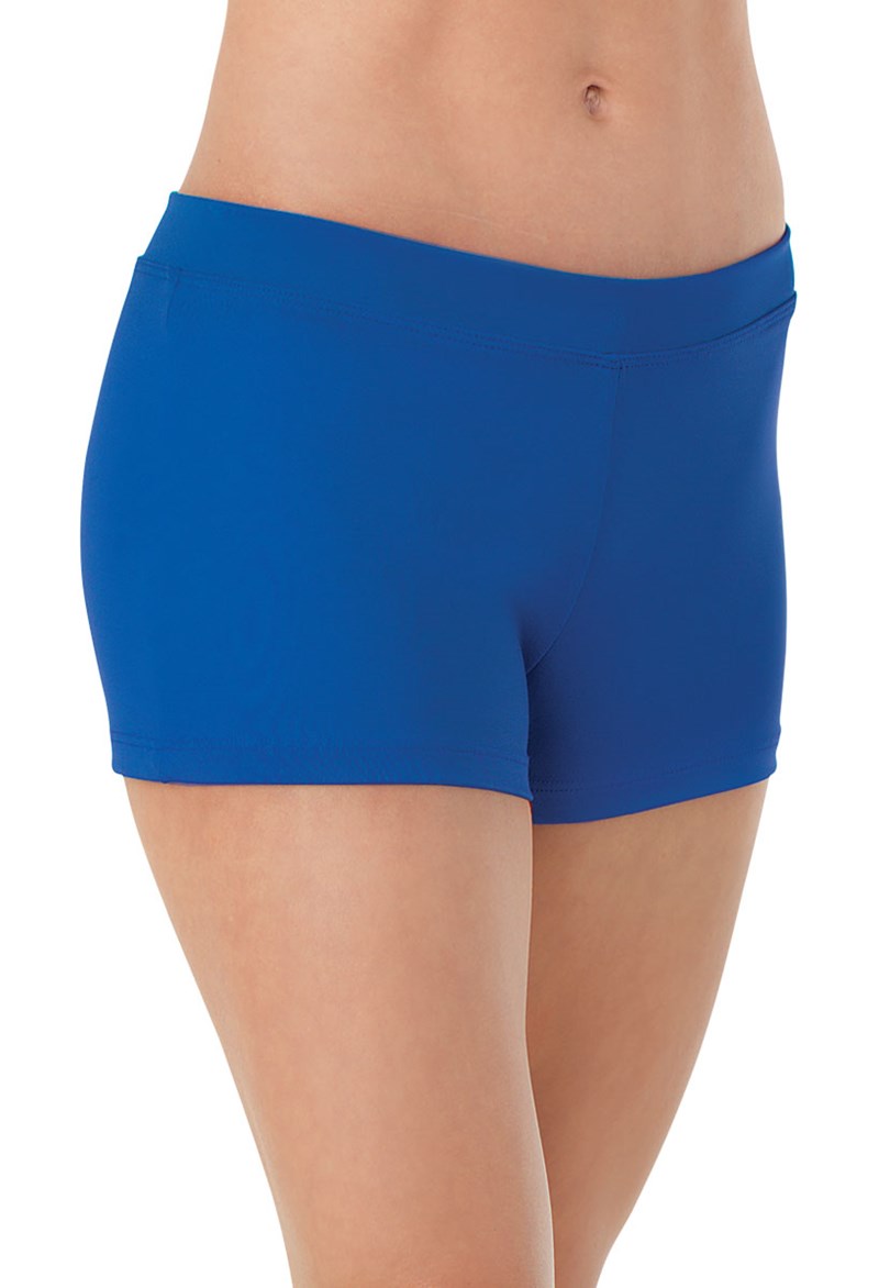Dance Shorts - Capezio Low Rise Shorts - Royal - Extra Small - TB113