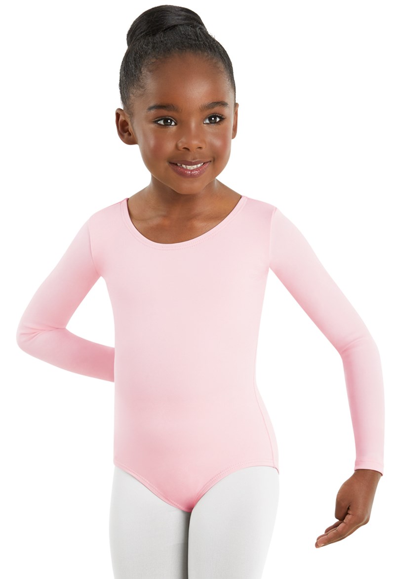 Dance Leotards - Capezio Long Sleeve Leotard - Ballet Pink - Small - TB134C