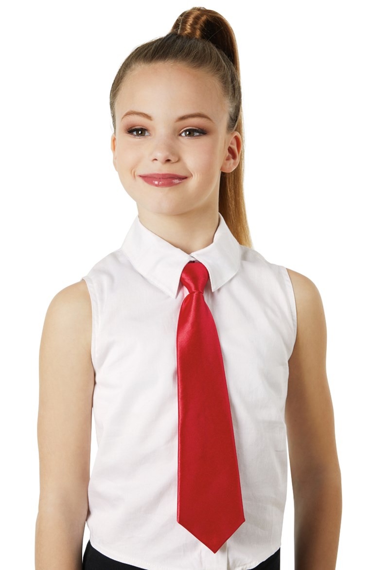 Dance Accessories - Satin Necktie - Red - ADLT - TIE6