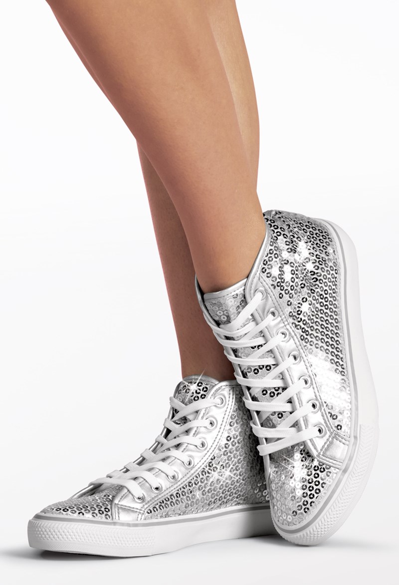 Sequin High-Top Sneakers
