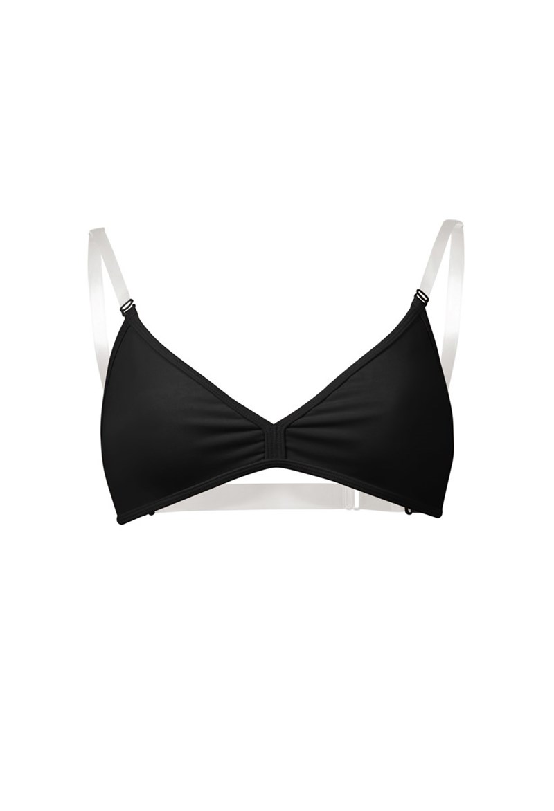 Dance Accessories - Bloch Deva Clear Back Bra - Black - Large - Z3357