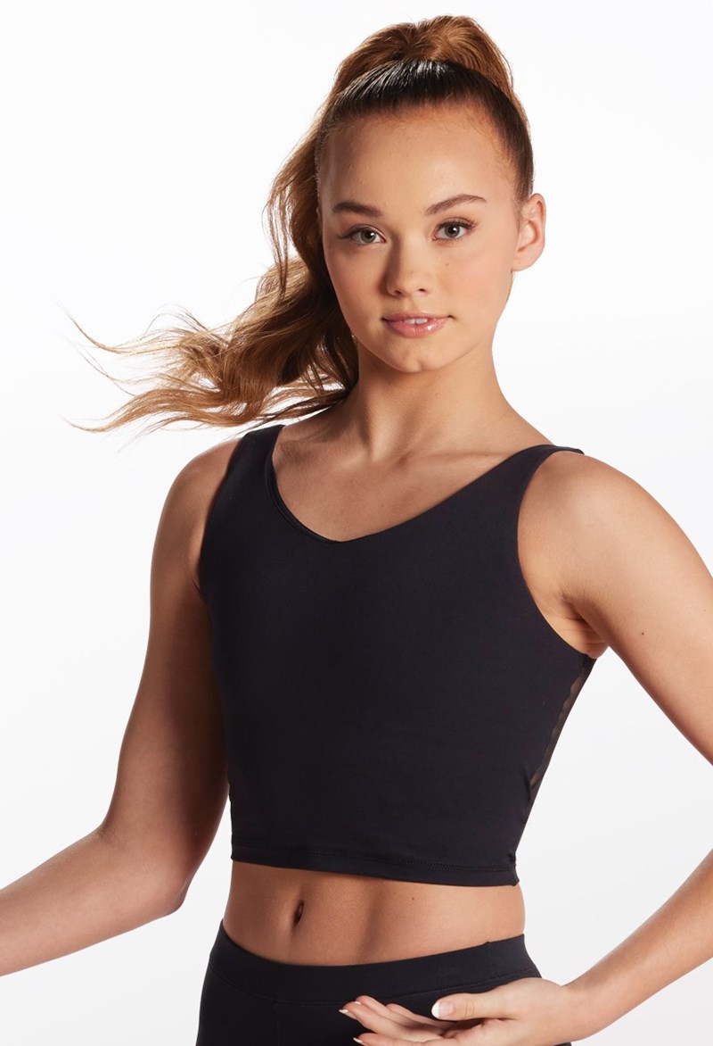 FlexTek Sweetheart Tank - Black - XL Adult - Dance Top 17102